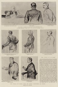 Le procès de M. Zola à Paris, croquis au tribunal
